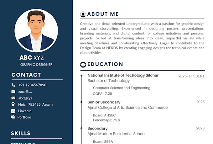 redesign your resume into a modern professional CV